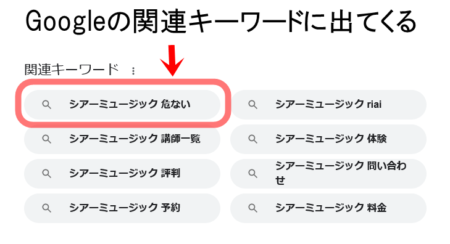 「シアーミュージック 危ない」の検索結果